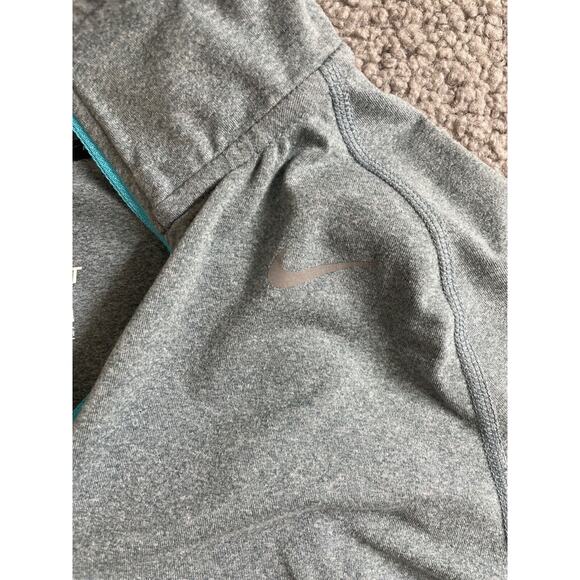 Nike Women Top small blue Shirt Logo Running Element 1/4 Zip Long Sleeve - Picture 2 of 6